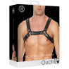 Ouch! Harness Harnais Buckle Bulldog Noir